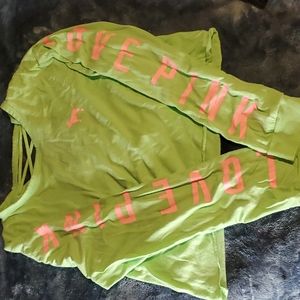 Pink cropped long sleeve